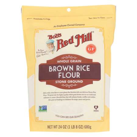Bobs Red Mill Natural Foods Bob's Red Mill Brown Rice Flour 24 oz. Pouches, PK4 1460S244